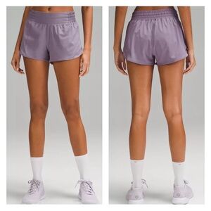 Lululemon Hotty Hot High-Rise Lined Short 4" Violet Purple Ash Activewear Gym 4